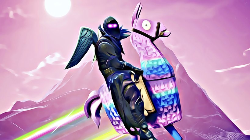 Raven Rider Raven Riding Llama Wallpaper HD T740 4K Wallpaper